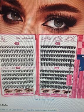 Lash Cluster Kit - Black Cluster Eyelashes (Multi-Length)